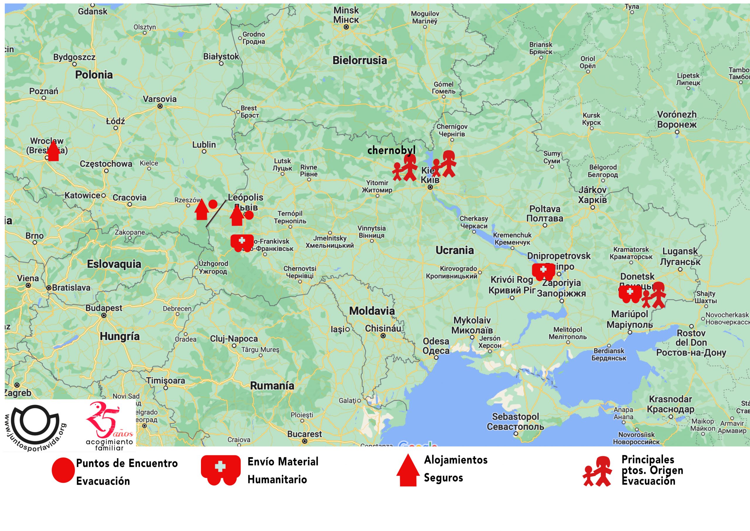 mapa de emergencia ucrania