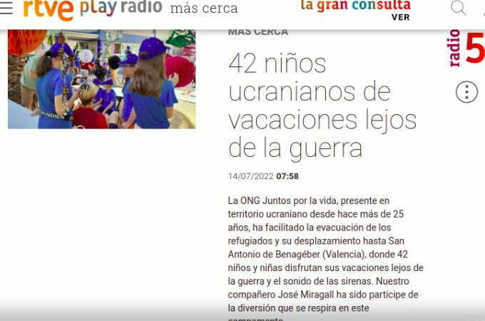 rtve- niños ucranianos lejos de la guerra