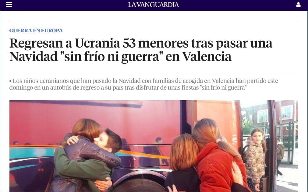 prensa: menores ucranianos regresan a su pais