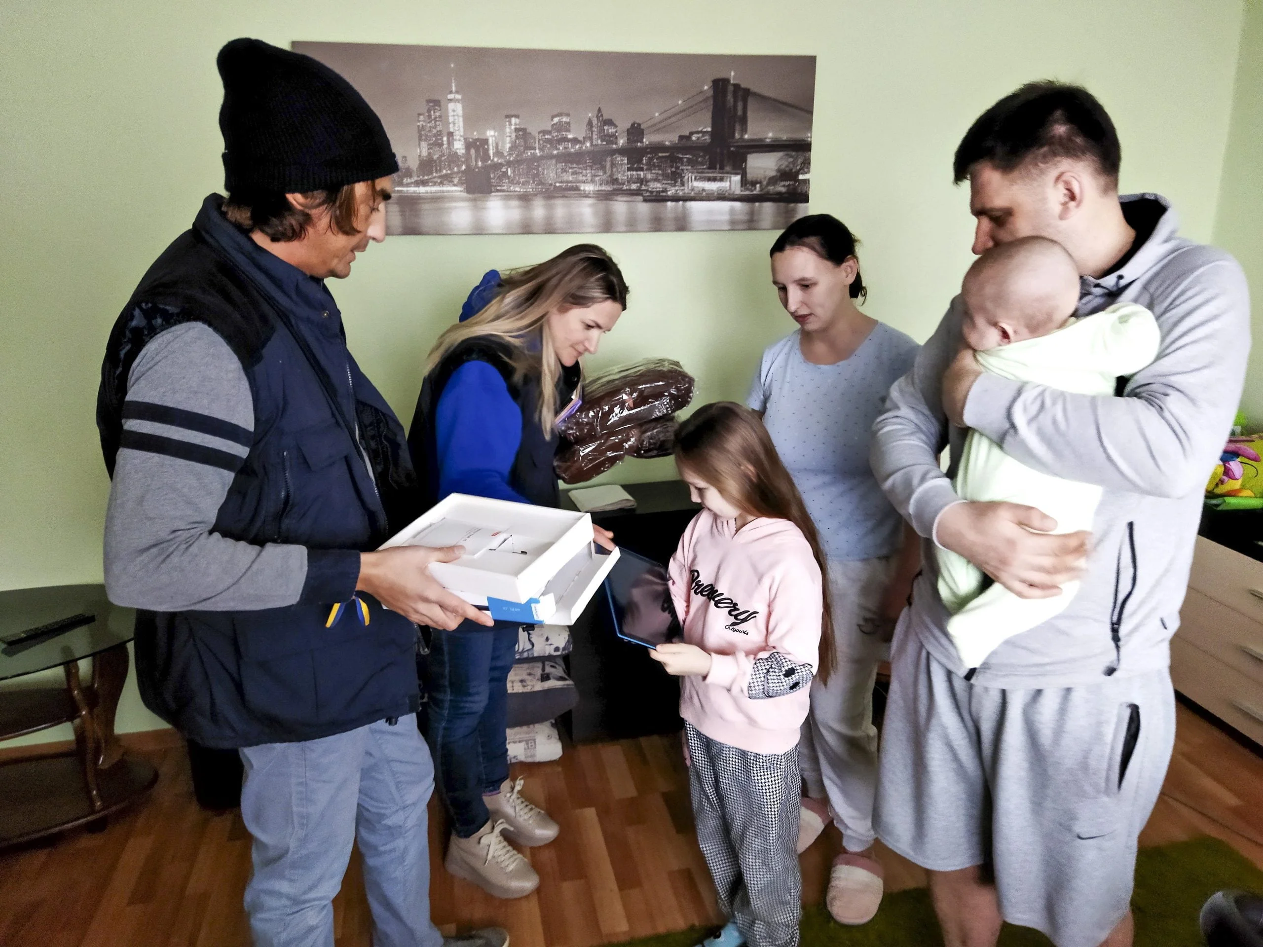 entrega de ayuda en Ucrania