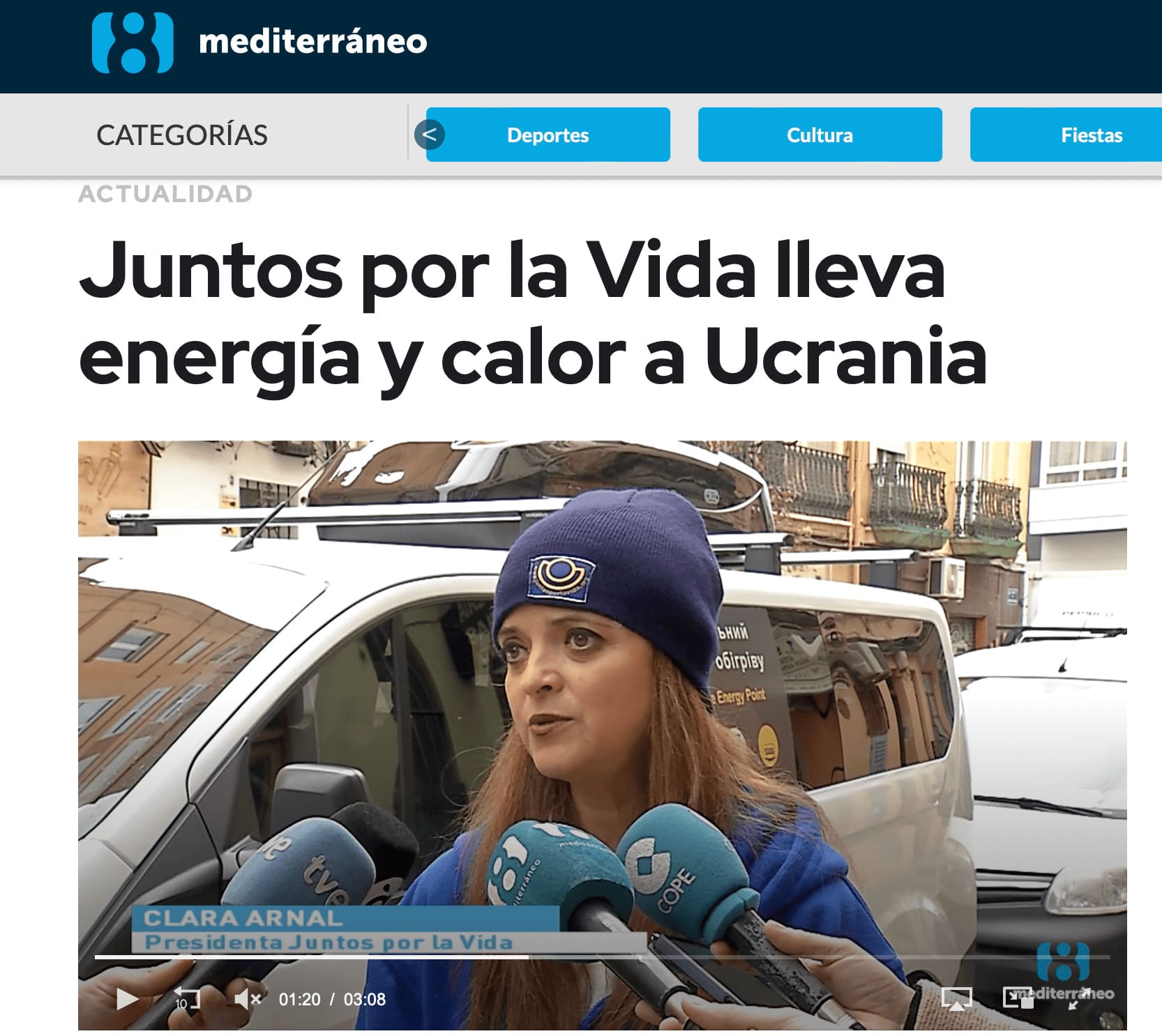 8TV- JXLV lleva calor a Ucrania