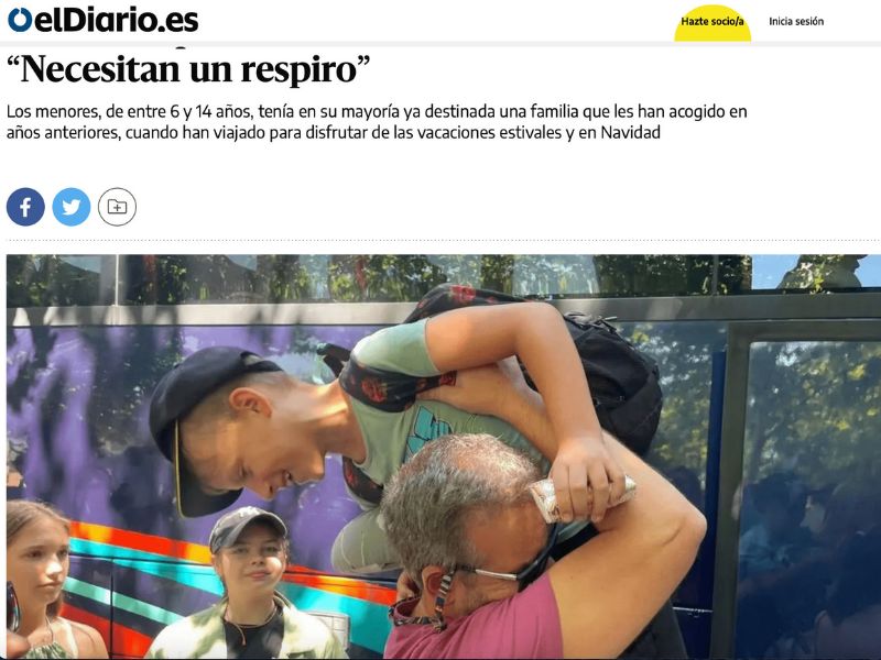 Noticia Diario - Llegada menores ucranianos