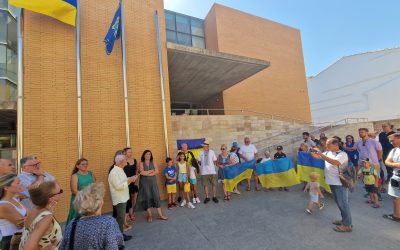 -Aniversario de la Independencia de Ucrania pidiendo la Paz