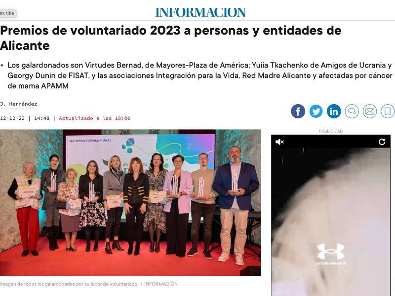 Información-Premio Alicante
