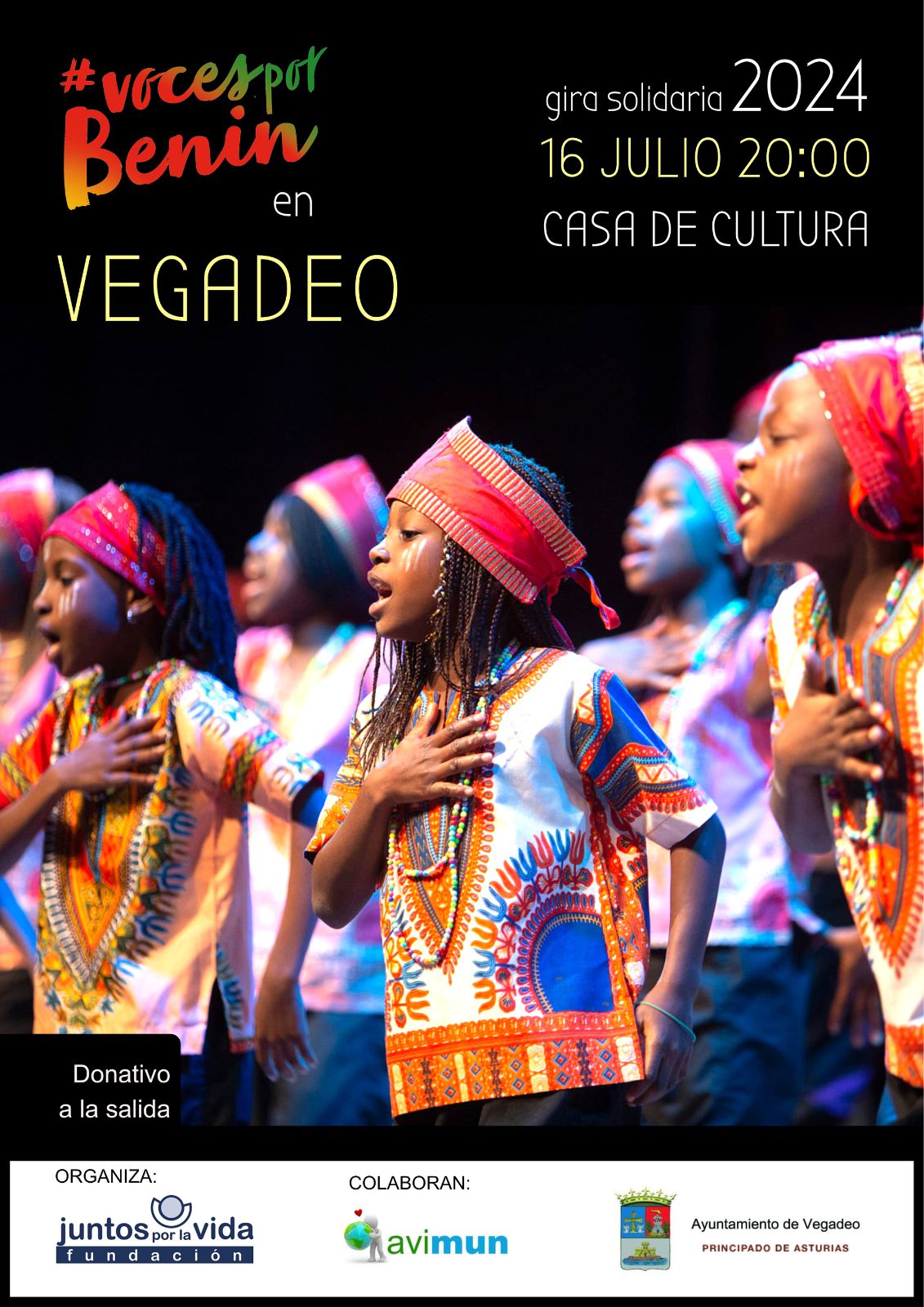 Concierto Vegadeo 16 Julio Cartel del concierto de Vegadeo