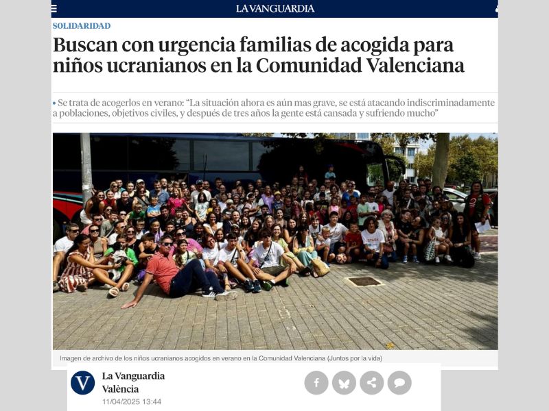 Familias acogida - La Vanguardia