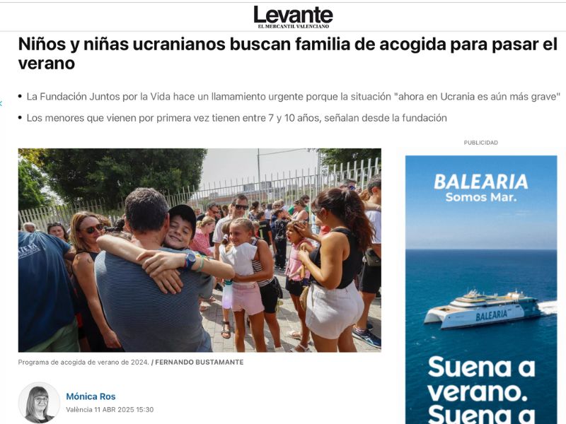 Levante-Familias acogida