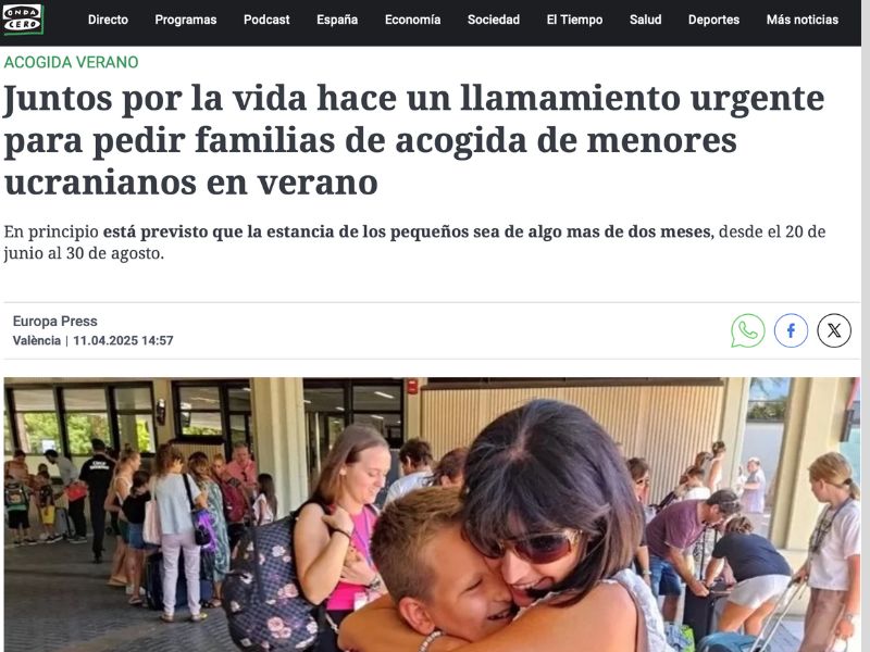 Familias acogida - Onda Cero