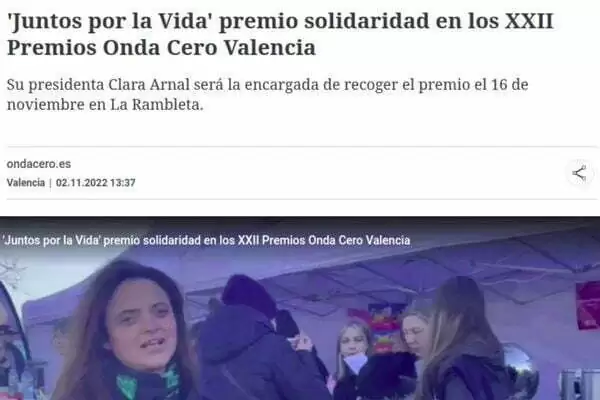 Anuncio del Premio solidaridad ondacero