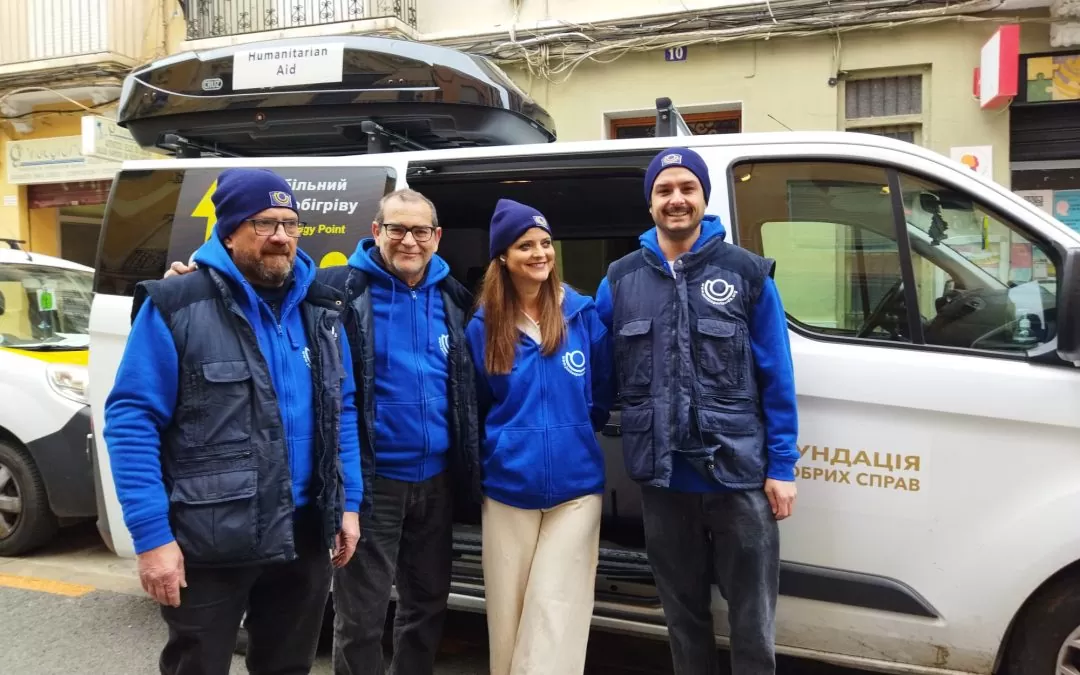 .-JxLV lleva a Ucrania energía móvil y calor solidario