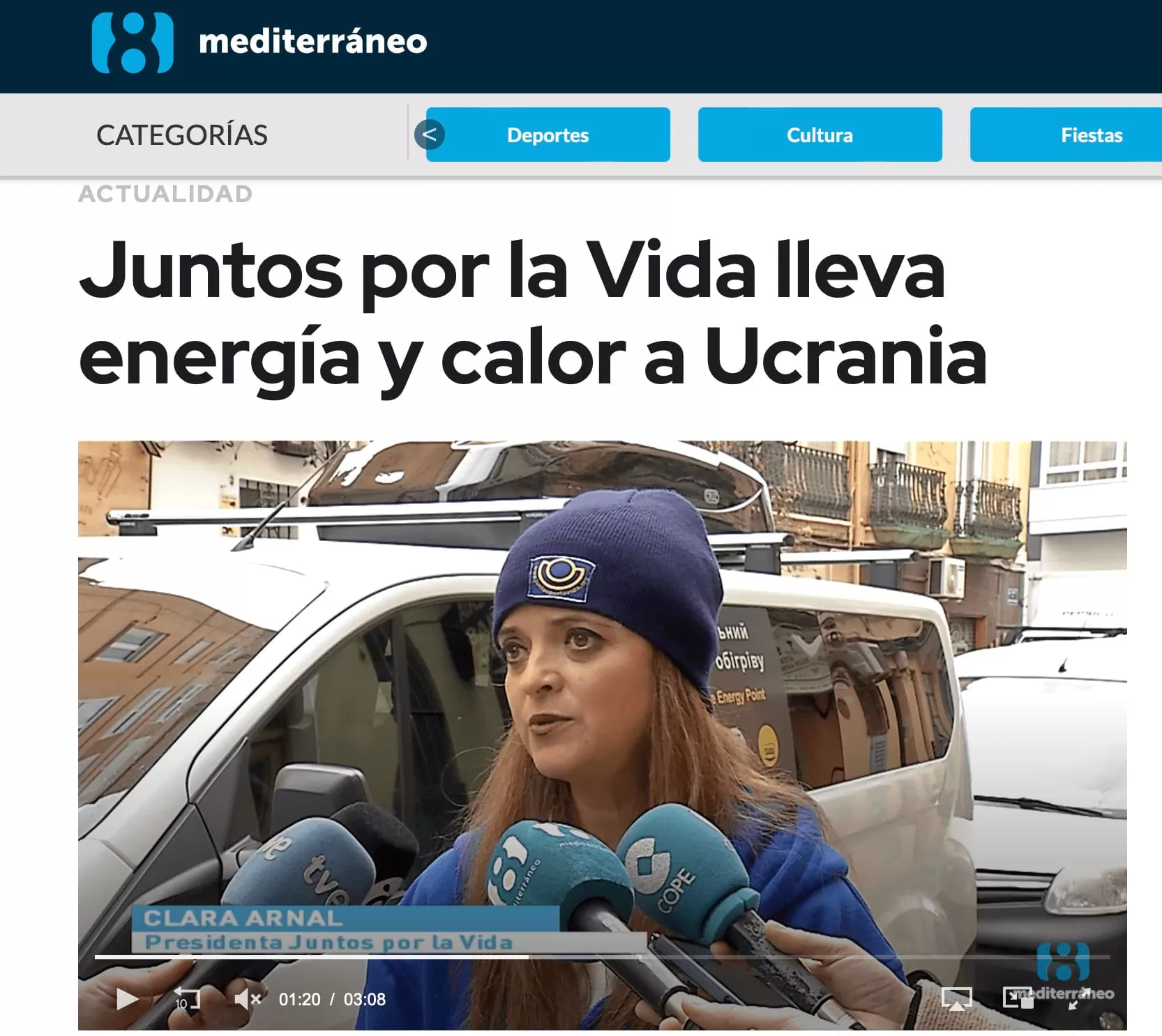 8TV- JXLV lleva calor a Ucrania