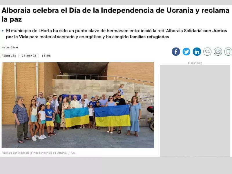 Aniversario día de la Independencia Ucrania