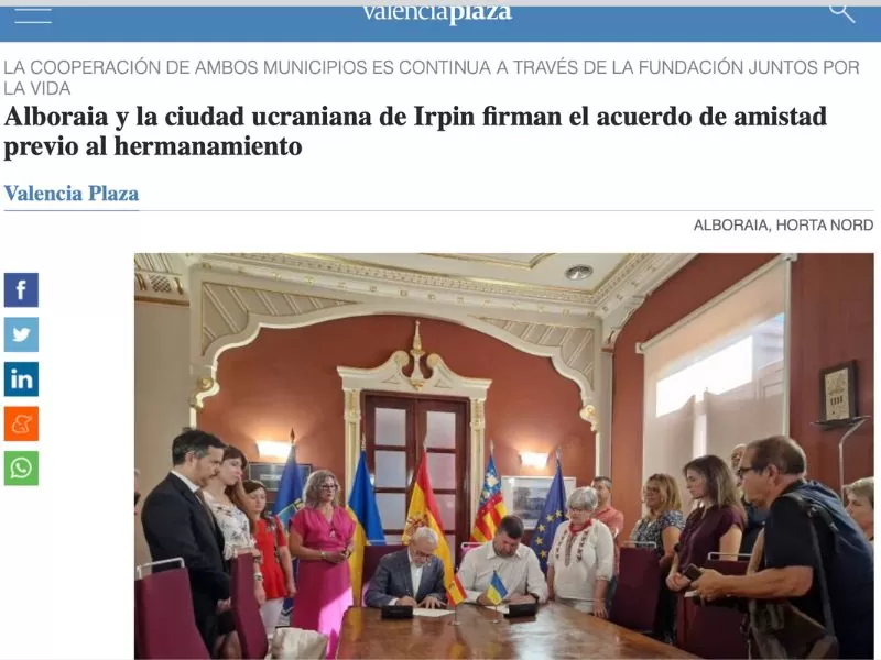 Hermanamiento Alboraya-Irpin-Ucrania