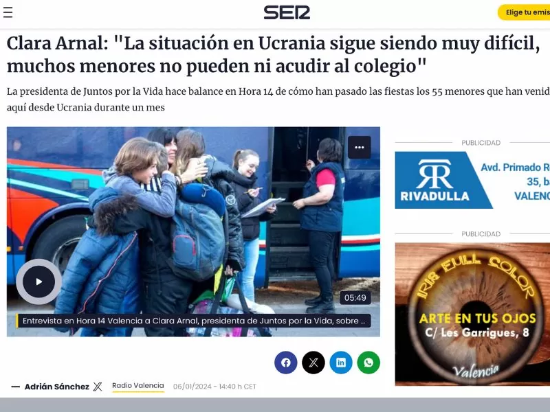 La Ser - Entrevista a Clara Arnal