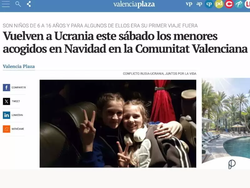 Vuelven a Ucrania los menores acogidos en familias