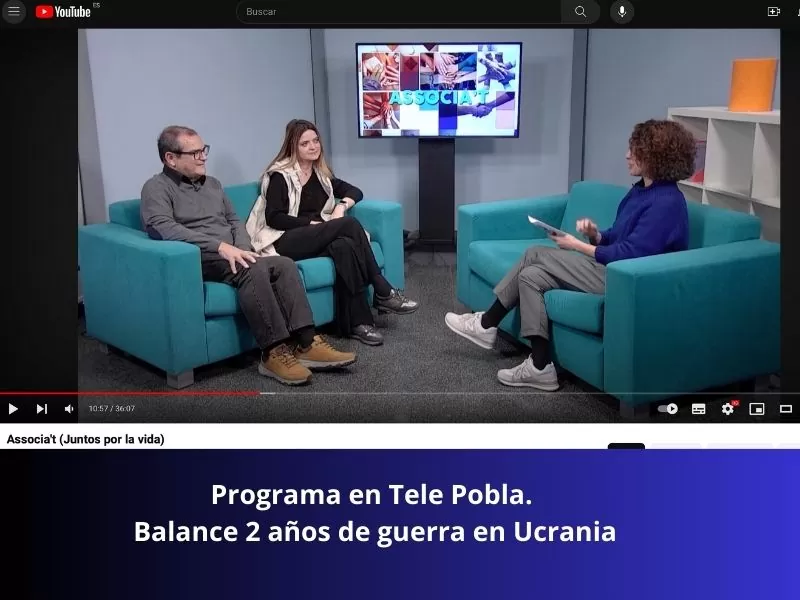 Tele Pobla entrevista a Clara y Benito: Dos años de guerra en Ucrania