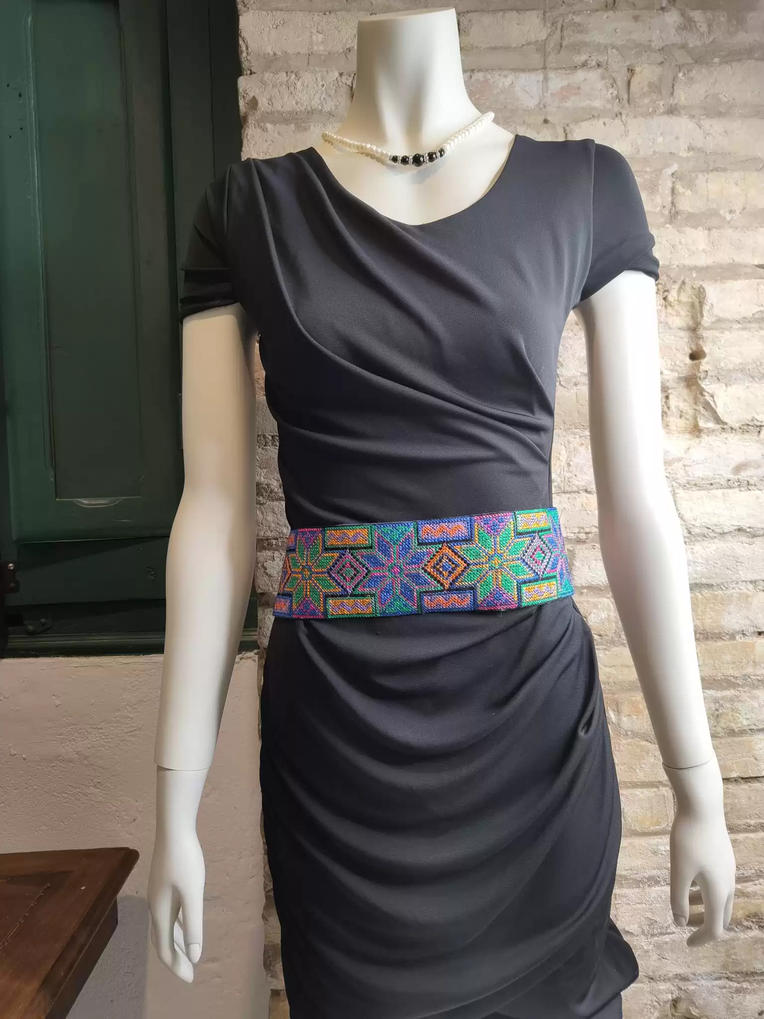 Cinturón africano ancho multicolor