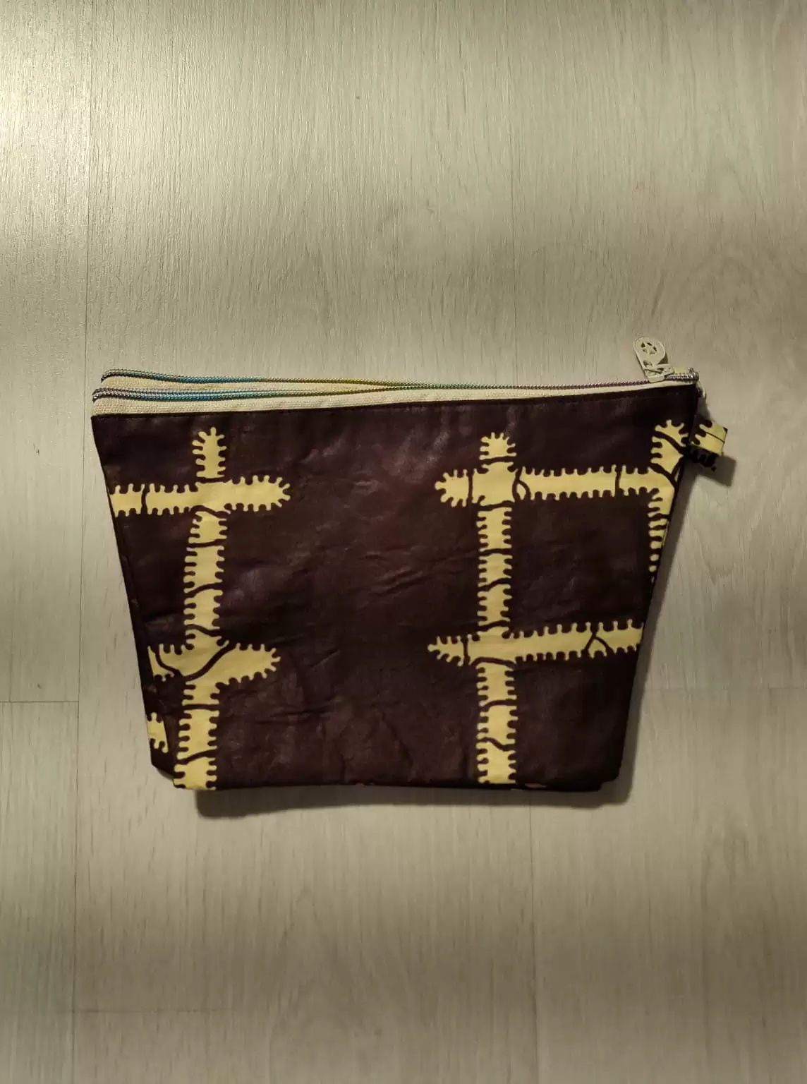 Bolsa de tela africana marrón