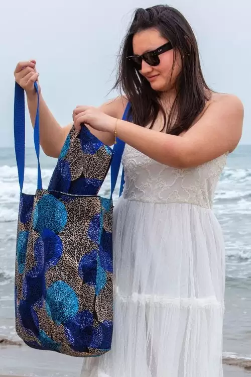 Bolso azul de verano