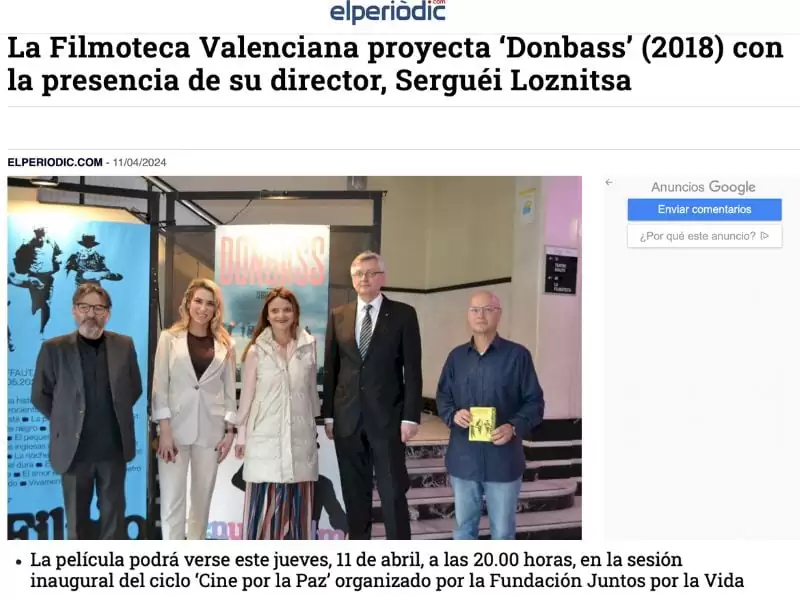 El Periódic - Juntos por la Vida organiza sesión de cine