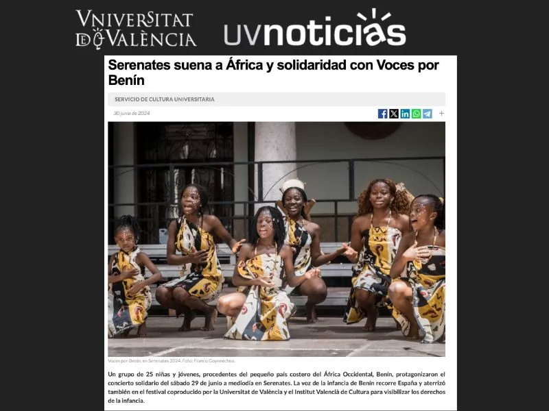 Universidad Valencia Noticia Voces por Benin