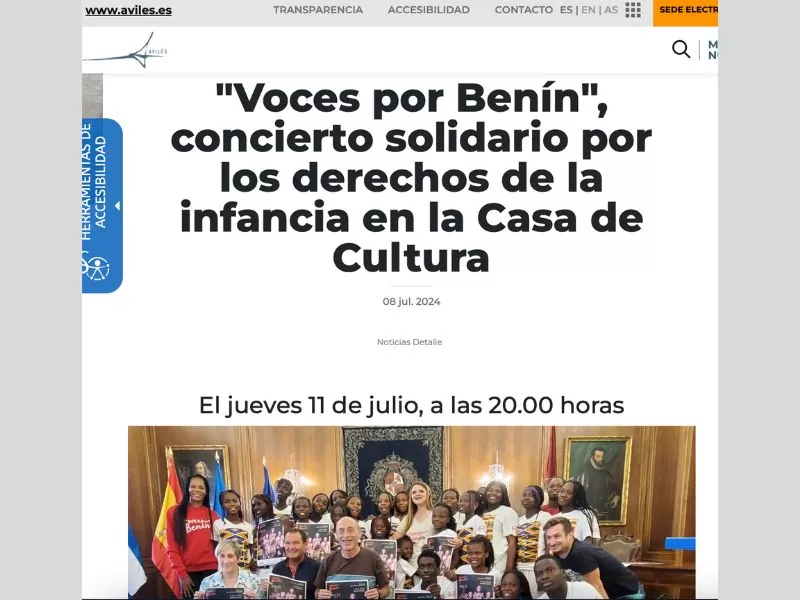 Avilés- noticia de voces por Benin
