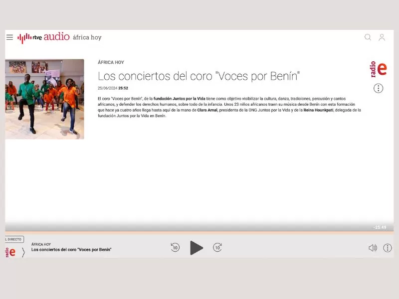 Rtve noticia gira voces por Benin