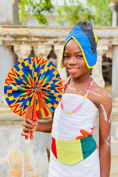 abanico africano multicolor