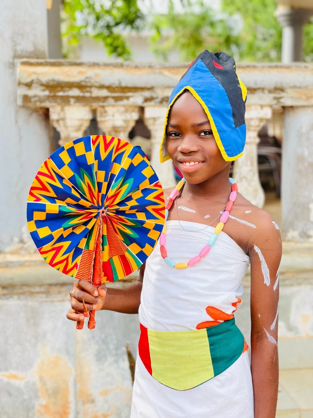 abanico africano multicolor