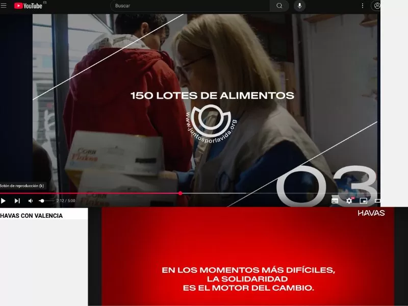 YouTube noticia HAVAS