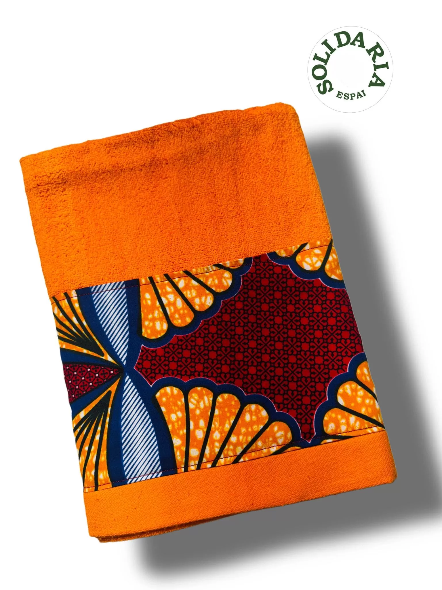 Toalla de playa naranja